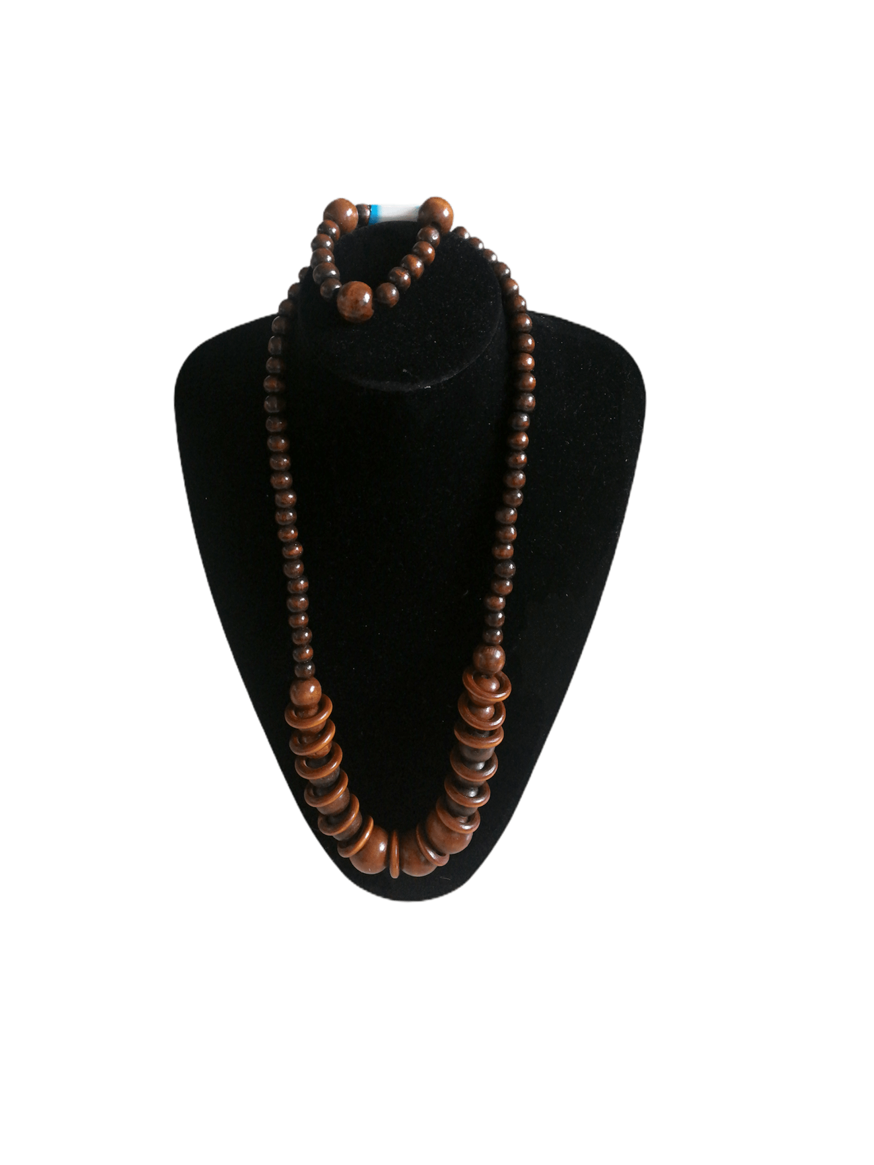 LOT DE 12 - Parure Collier Bracelet bois       1,50€/unité | Grossiste-pro