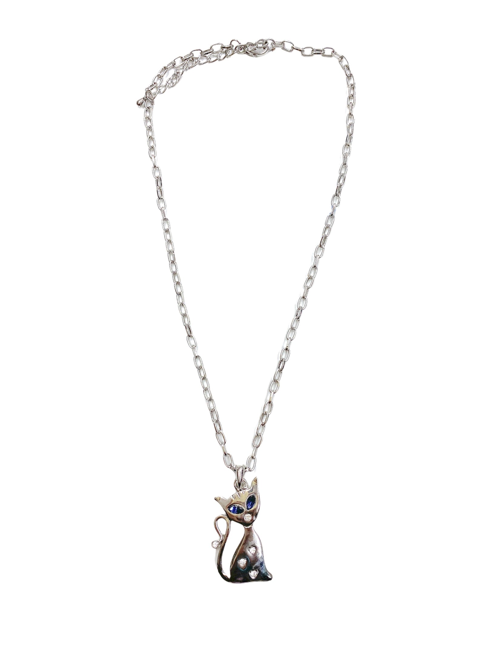 Collier sautoir pendentif chat (x3)