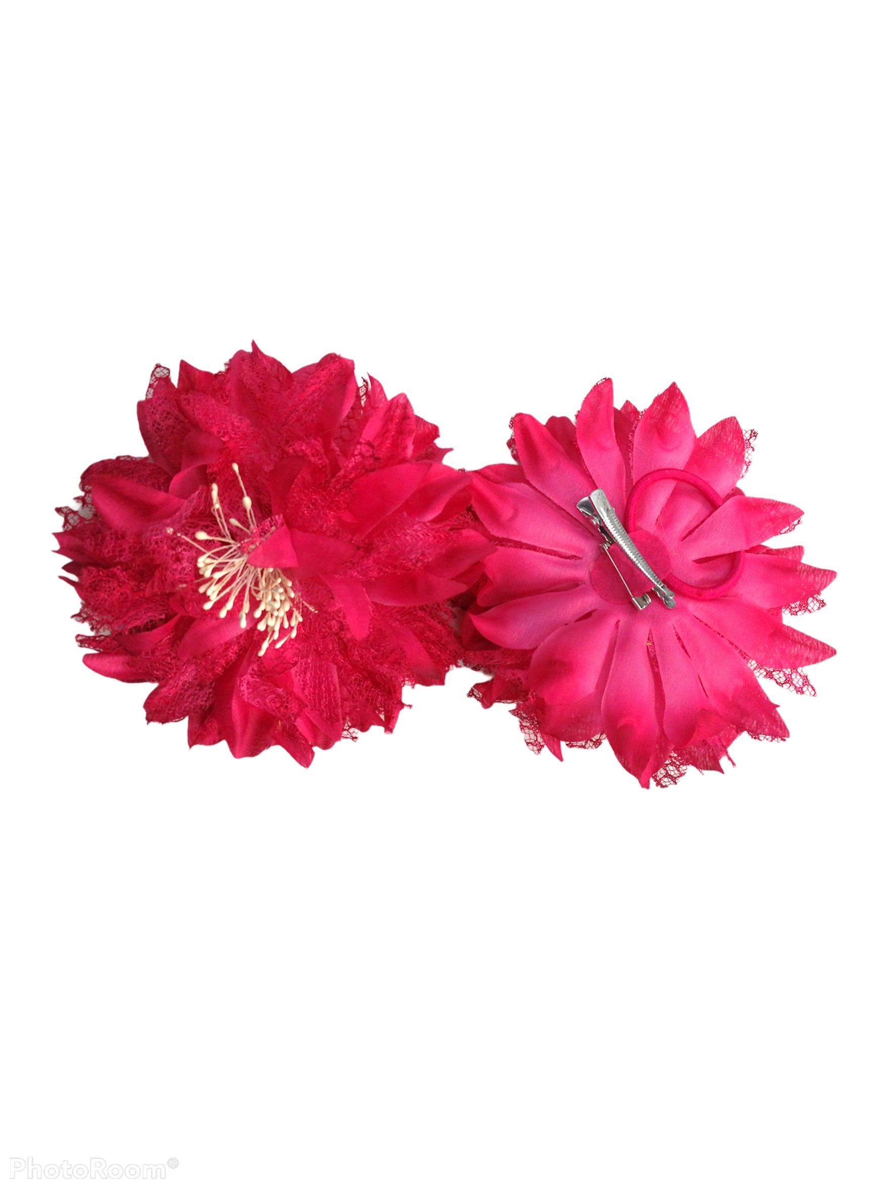 Barrettes fleur (x12)