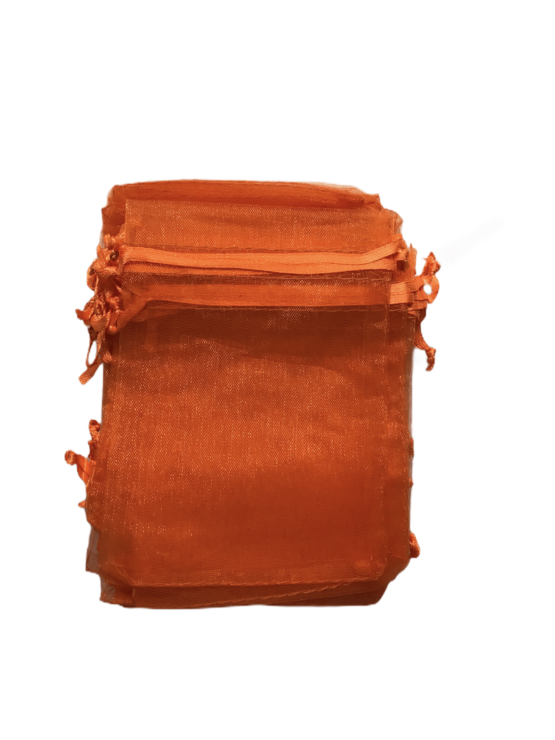 Sacs organza orange (x50) | Grossiste-pro