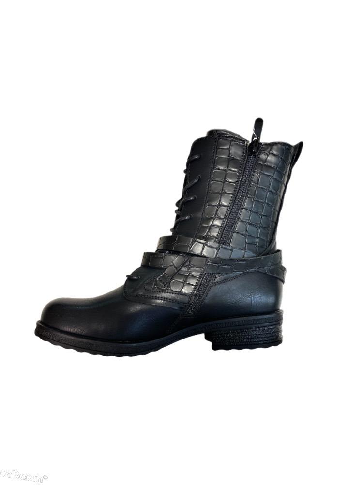 Bottines effet écailles boots CHARLOTTE (x12)  20,00€/paire | Grossiste-pro