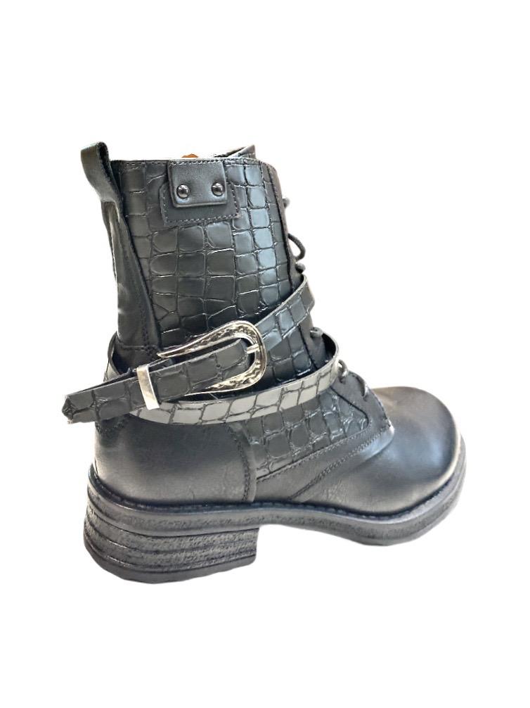 Bottines effet écailles boots CHARLOTTE (x12)  20,00€/paire | Grossiste-pro