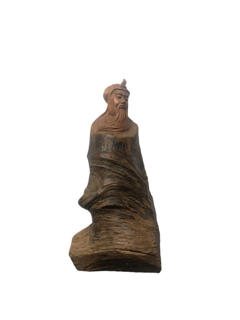 Statuette sculpture bois - figure ancêtre 23cm | Grossiste-pro