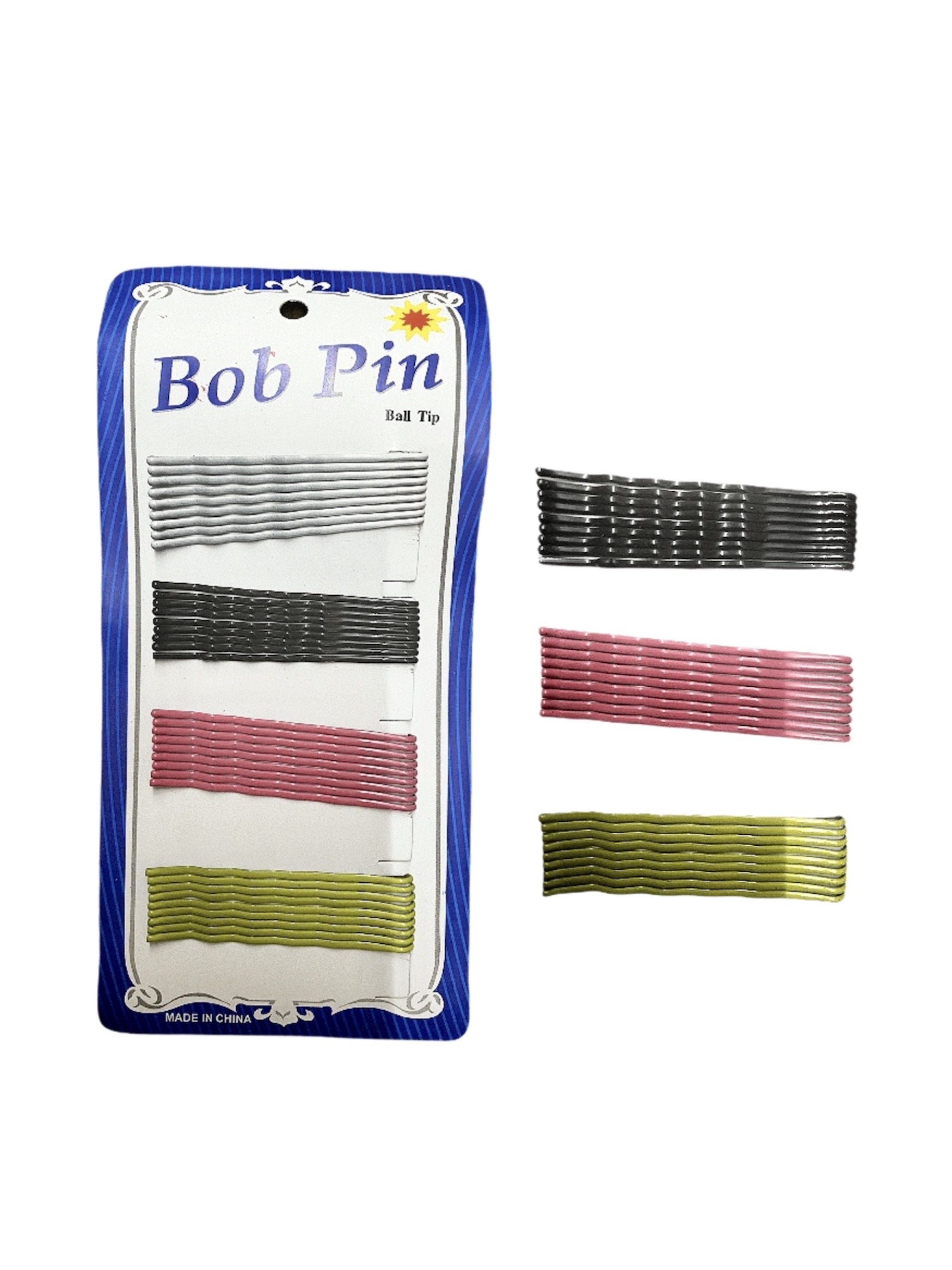 LOT DE 10 PLAQUES - Barrettes bob pin couleur (x36)  0,50€/plaque | Grossiste-pro