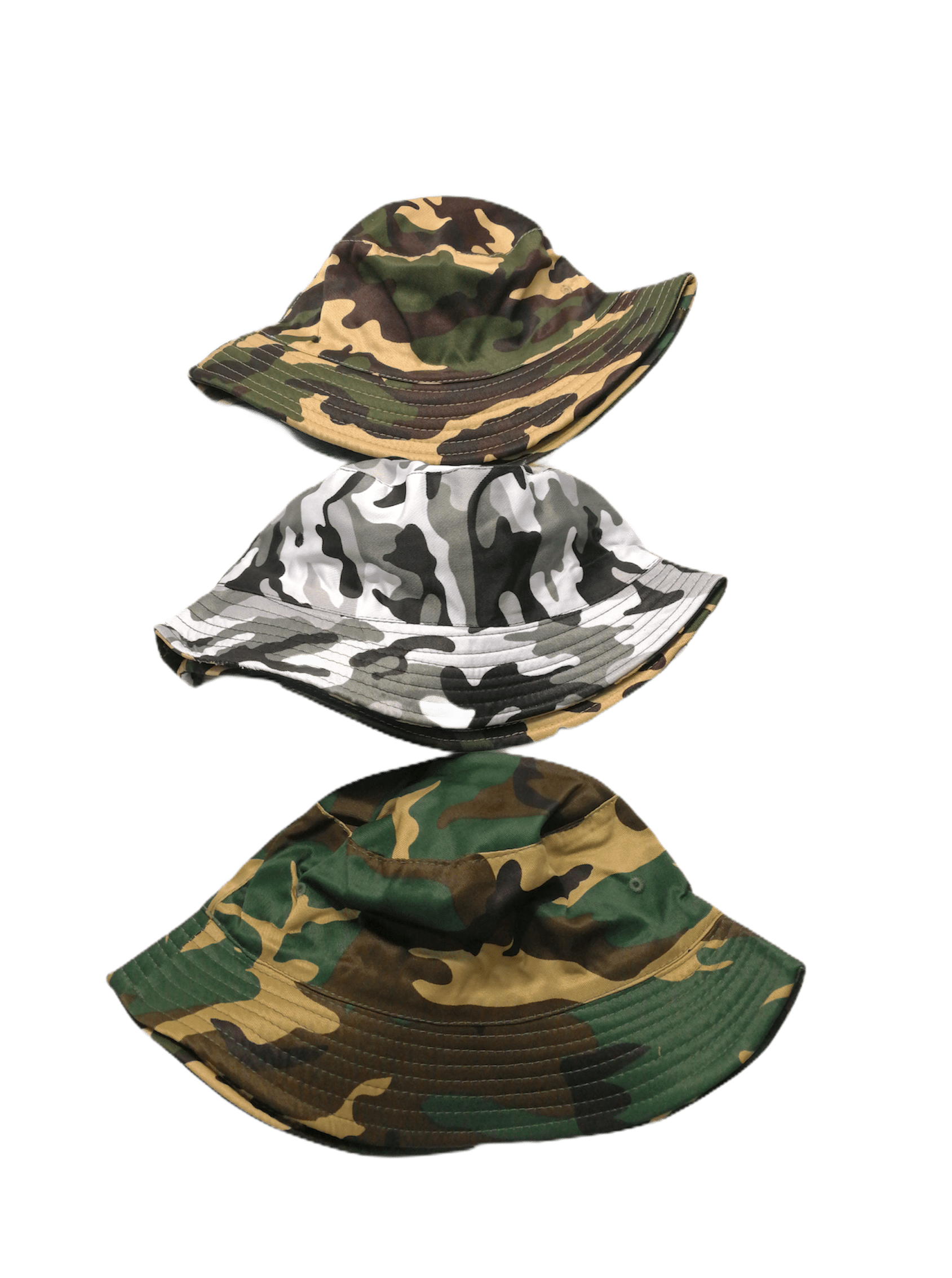 Chapeaux bob réversible motif militaire       (x6) 3,00€/unité | Grossiste-pro