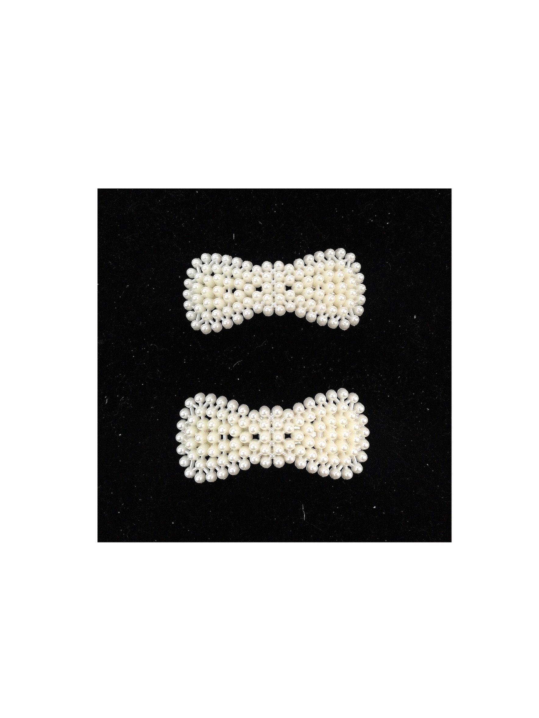 LOT DE 12 - Barrettes Pinces perles clip noeud    0,67€/unité | Grossiste-pro