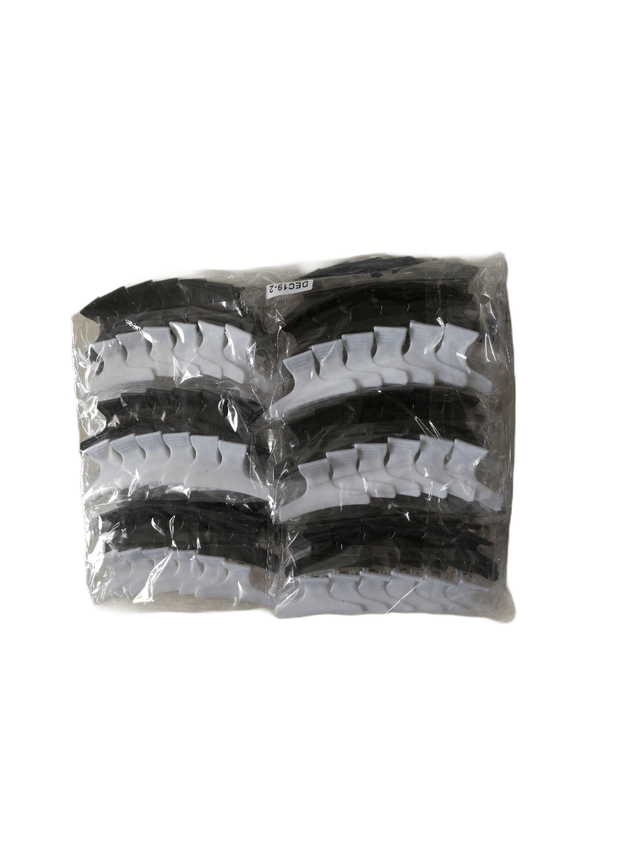 LOT DE 12 PAQUETS - Petites pinces crabes unicolore (x12)      1,00€/paquet | Grossiste-pro